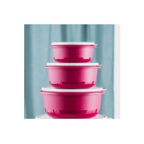 Tupperware Fuşya 3'lü Miksim Saklama Kabı