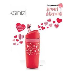 Tupperware Kalp Desenli Bardak 360 ml Termos