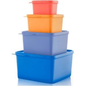 Tupperware Kare 4'lü Saklama Kabı