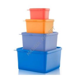Tupperware Kare 4'lü Saklama Kabı