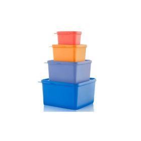 Tupperware Kare 4'lü Saklama Kabı