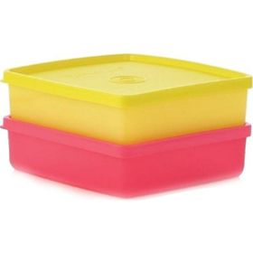 Tupperware Kare Sıkı Kapak 400 ml Saklama Kabı