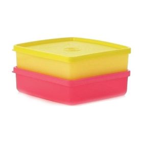 Tupperware Kare Sıkı Kapak 400 ml Saklama Kabı
