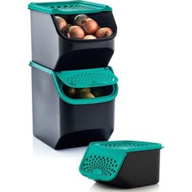 Tupperware Kiler 3'lü Patates Soğan Sarımsak Saklama Kabı