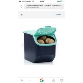 Tupperware Kiler Yeşil 5,5 lt Saklama Kabı