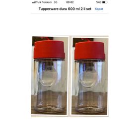 Tupperware Kırmızı 2'li Duru Zeytinyağlık