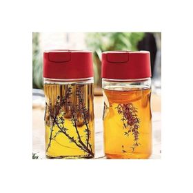 Tupperware Kırmızı 2x600 ml Duru Yağdanlık