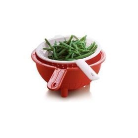 Tupperware Kırmızı Çift Süzgeç