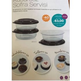 Tupperware Kristalin 275 ml 3'lü Kase
