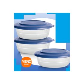 Tupperware Kristalin 275 ML Gece Mavi 3'lü Kase