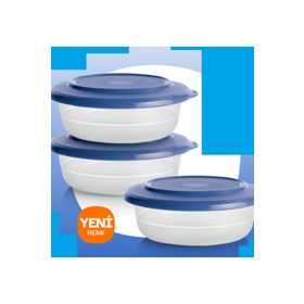 Tupperware Kristalin 275 ML Gece Mavi 3'lü Kase
