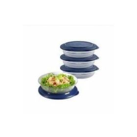 Tupperware Kristalin 3'lü 275 ML Lacivert Saklama Kabı