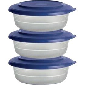 Tupperware Kristalin 3'lü 275 ML Lacivert Saklama Kabı