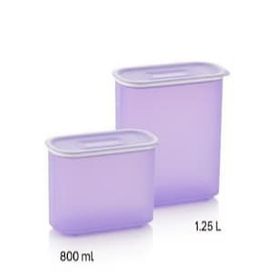 Tupperware Lila 2'li Oval Saklama Kabı