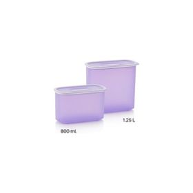 Tupperware Lila 2'li Oval Saklama Kabı
