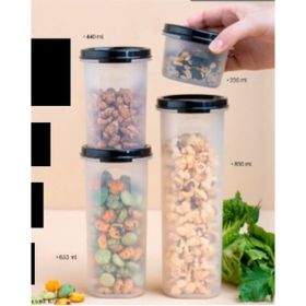 Tupperware Lila 4'lü Oval Saklama Kabı