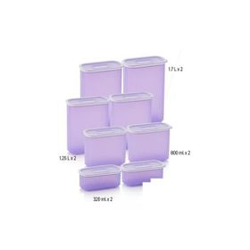Tupperware Lila 8'li Oval Saklama Kabı