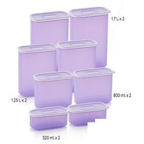 Tupperware Lila 8'li Oval Saklama Kabı