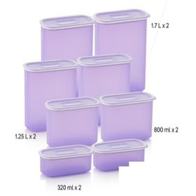 Tupperware Lila 8'li Oval Saklama Kabı