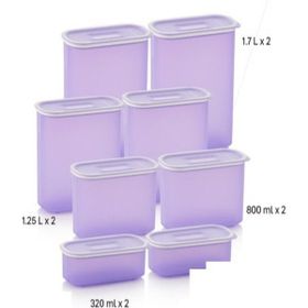 Tupperware Lila 8'li Oval Saklama Kabı