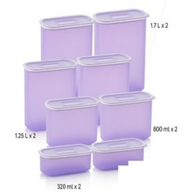 Tupperware Lila 8'li Oval Saklama Kabı