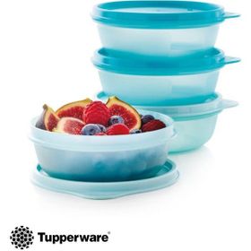 Tupperware Mavi Kapaklı 4'lü Saklama Kabı