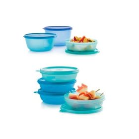 Tupperware Mavi Kapaklı 4'lü Saklama Kabı