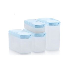Tupperware Mavi Kapaklı 4'lü Saklama Kabı