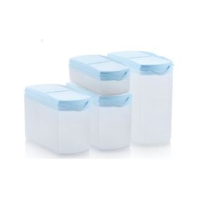 Tupperware Mavi Kapaklı 4'lü Saklama Kabı