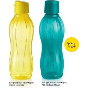 Tupperware Mavi Yeşil Eko Şişe 750 ml 2'li Suluk