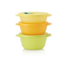 Tupperware Mikro 3'lü Renkli Saklama Kabı