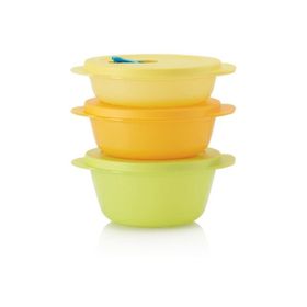 Tupperware Mikro 3'lü Renkli Saklama Kabı