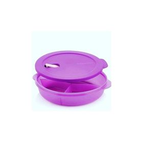 Tupperware Mikro Tabak 3 Bölmeli Mor Saklama Kabı
