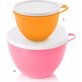 Tupperware Miksim 7.8-3 lt Pembe Turuncu Hazırlama Saklama Kabı