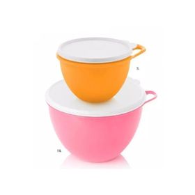 Tupperware Miksim 7.8-3 lt Pembe Turuncu Hazırlama Saklama Kabı