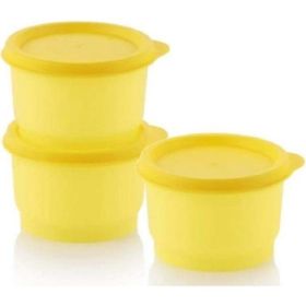 Tupperware Mini 3x125 ml Sarı Saklama Kabı