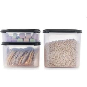 Tupperware Modüler 3'lü Siyah Kuru Gıda Saklama Seti
