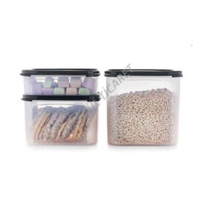 Tupperware Modüler 3'lü Siyah Kuru Gıda Saklama Seti