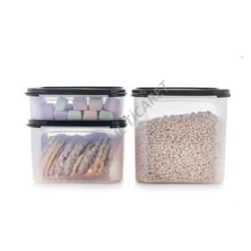 Tupperware Modüler 3'lü Siyah Kuru Gıda Saklama Seti