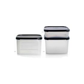 Tupperware Modüler 3'lü Siyah Kuru Gıda Saklama Seti