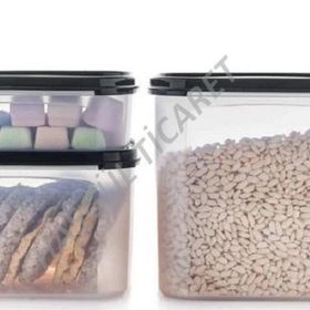 Tupperware Modüler 3'lü Siyah Kuru Gıda Saklama Seti