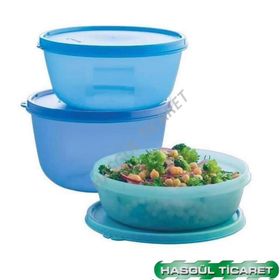 Tupperware Mucize Şekerler Mavi 3'lü Saklama Kabı