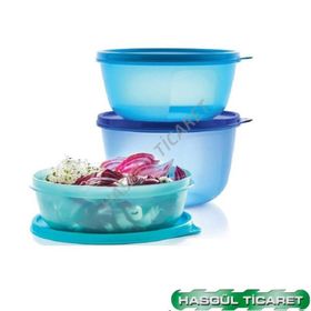 Tupperware Mucize Şekerler Mavi 3'lü Saklama Kabı