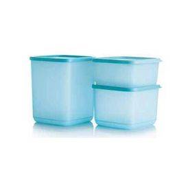 Tupperware Nazar Su Set Kare 3'lü Saklama Kabı