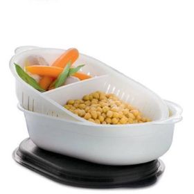 Tupperware Oval 2.5 lt Süzgeçli Saklama Kabı