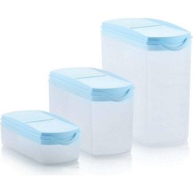 Tupperware Oval 3'lü Kuru Gıda Saklama Kabı