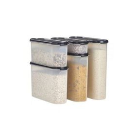 Tupperware Oval 5'li Siyah Saklama Kabı