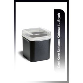 Tupperware Özel Kare 4 lt Siyah Saklama Kabı