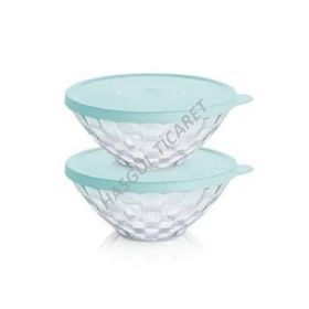Tupperware Pırlanta Servis 2'li 500 ml Şeffaf Saklama Kabı