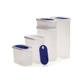Tupperware Premium Oval Set 5'li Mavi (Kurubakliyat Saklama Seti) Hasgül